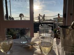 View from dinner at the Whitstable Oyster Company